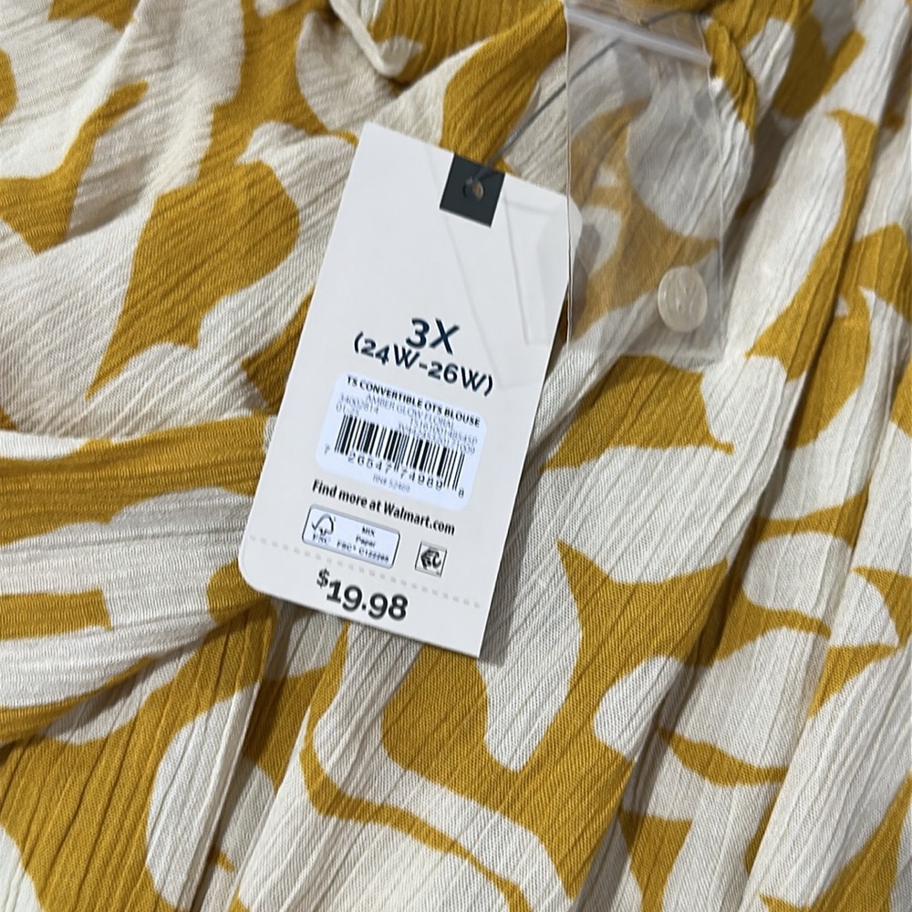 Terra & Sky Women's Plus Size Off The Shoulder Blouse with Long Sleeves 3 - Picture 10 of 11